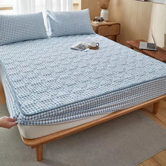 Bed Fitted Sheet  Soft Quilted Mattress Cover