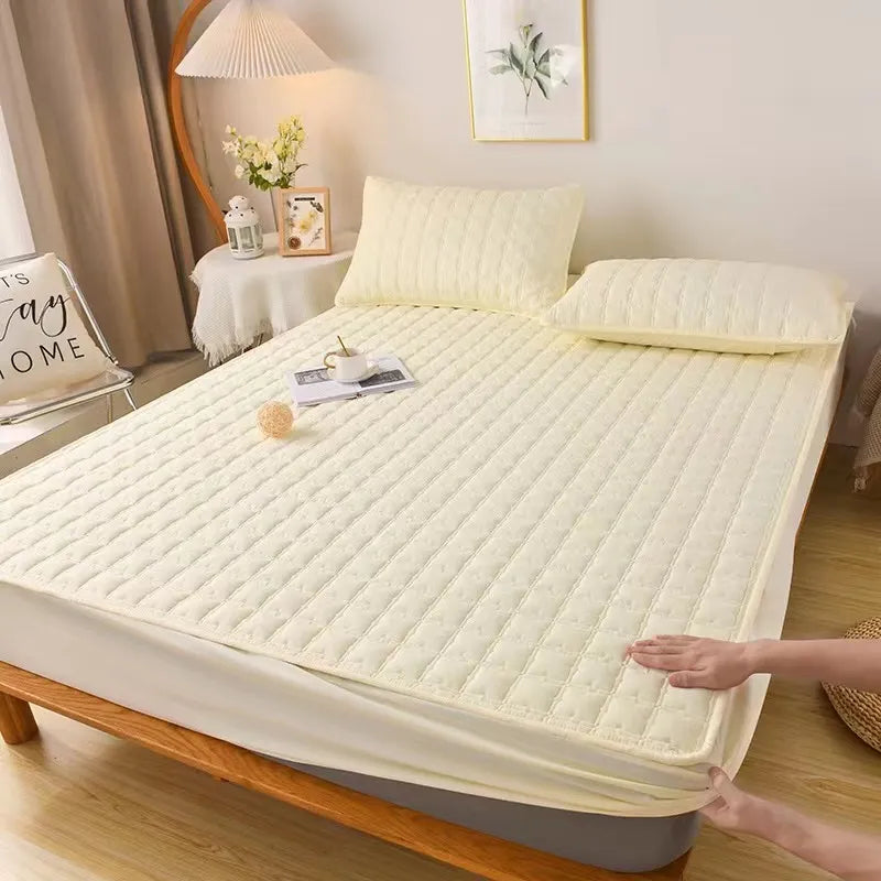 Waterproof Mattress Cover Quilting Bed Fitted Sheet