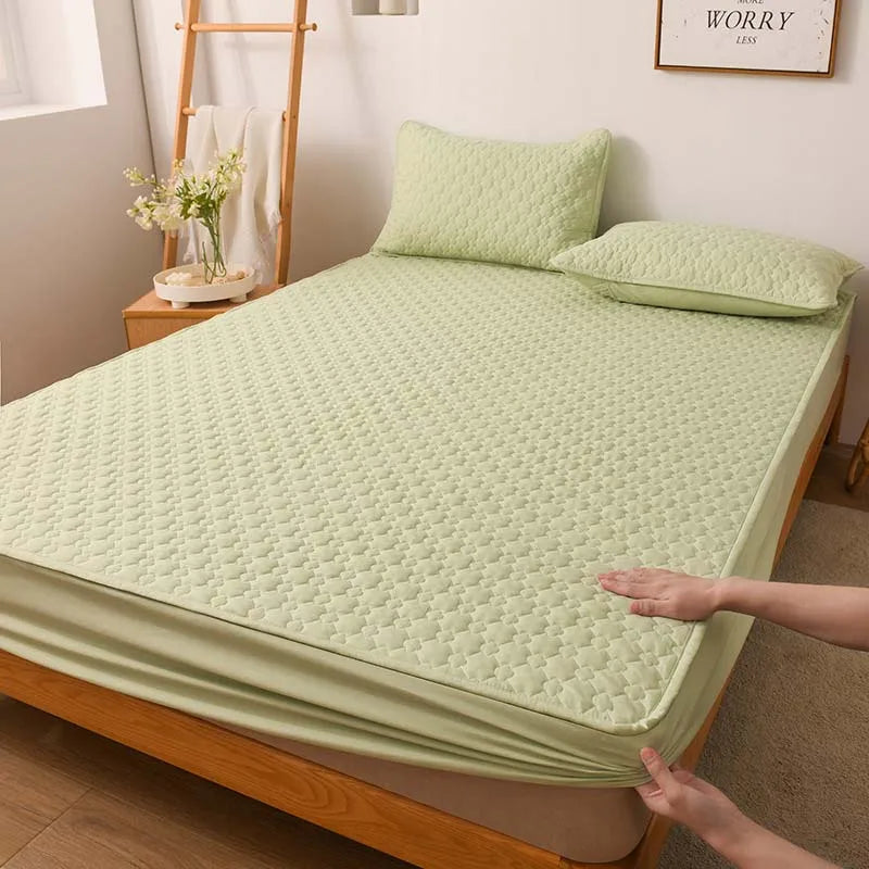 Breathable Quilting Bed Protector Mattress Topper Cover