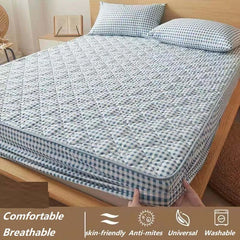 Bed Fitted Sheet  Soft Quilted Mattress Cover